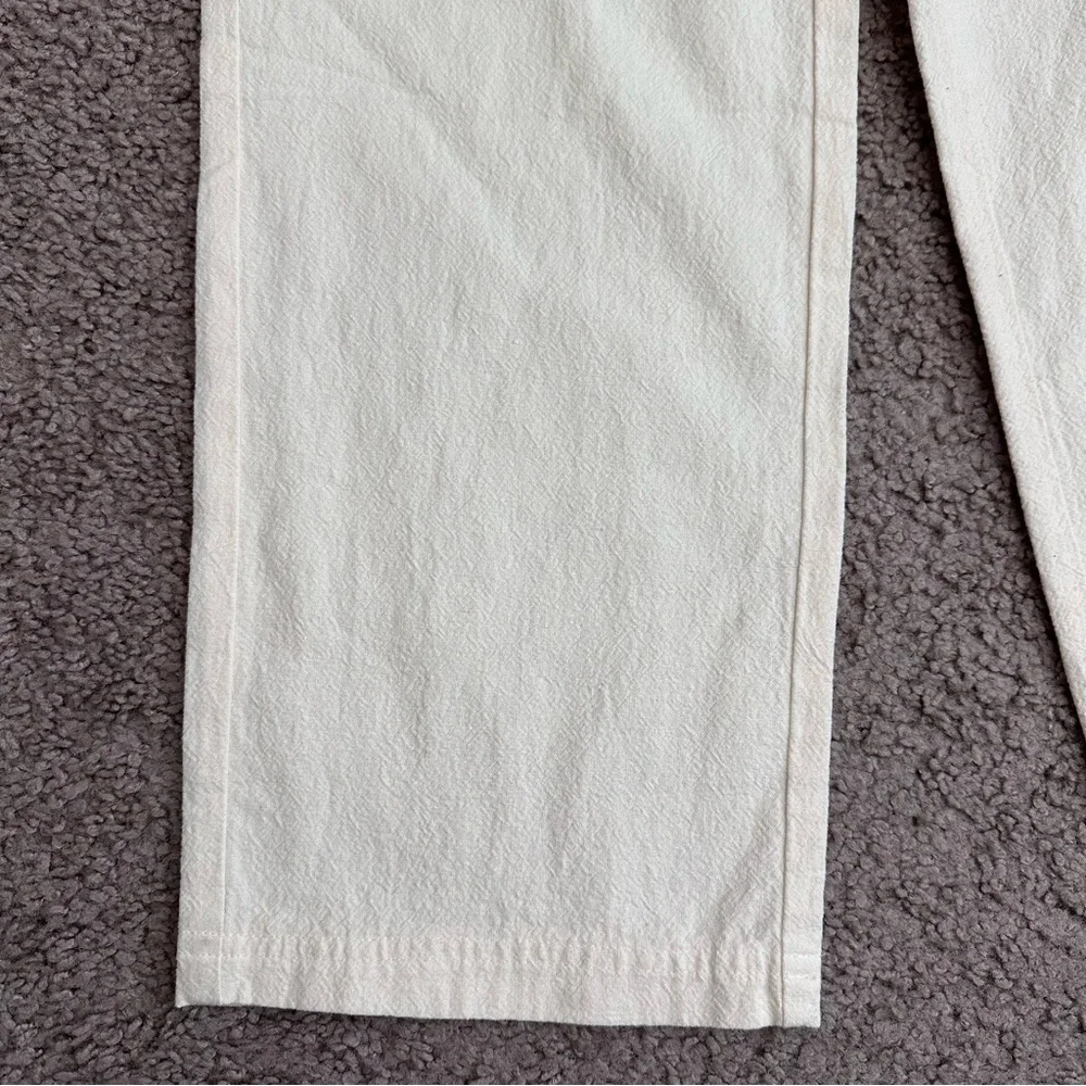 O’Neill Linen Blend Straight Wide Pants Womens 24 Wax Paper